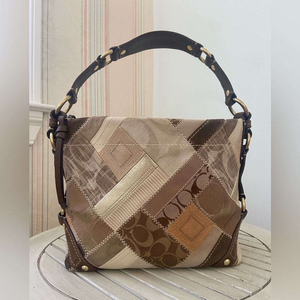 Coach Patchwork Signature Shoulder Bag